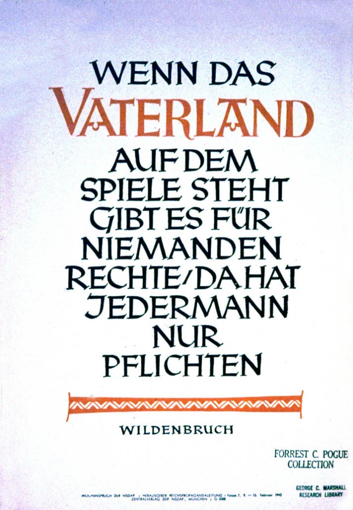 Wenn das vaterland auf dem spiele steht gibt es für niemanden rechte
