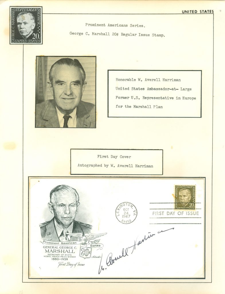Autographed by W. Averell Harriman