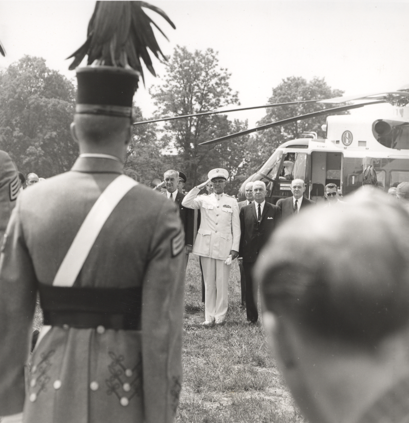 General Shell salutes VMI Cadets