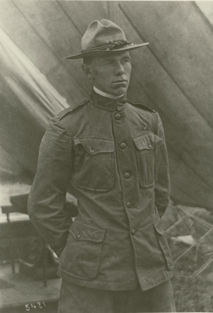 Lt. Marshall in the field, 1908