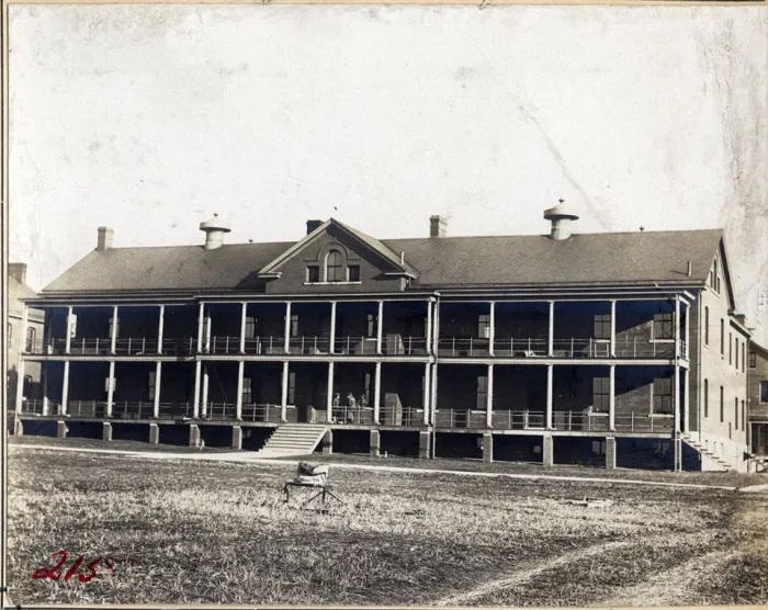 Infantry Barracks, where the Marshalls may have lived at Fort Leavenworth (Army photo)