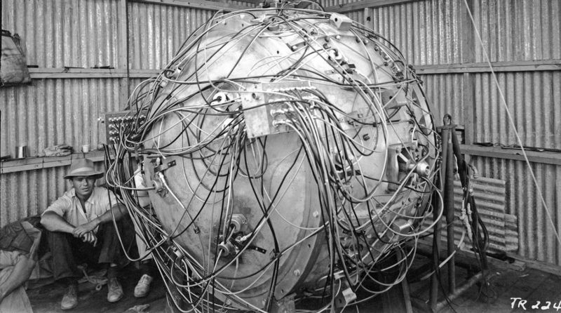 The Gadget (Atomic Heritage Organization photo)
