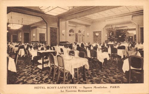 Hôtel Bohy-Lafayette restaurant. DelCampe photo.
