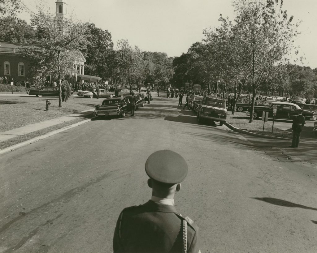 Looking toward Fort Myer Chapel.