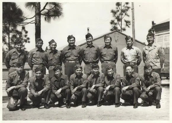 Members of the 442nd RCT at Camp Shelby, MS