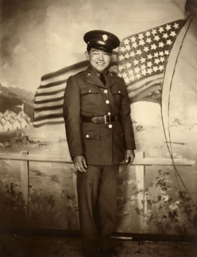 Private 1st Class Sadao Munemori, the only 442nd soldier awarded the Medal of Honor during the war. Smithsonian Asian Pacific Heritage Center photo.