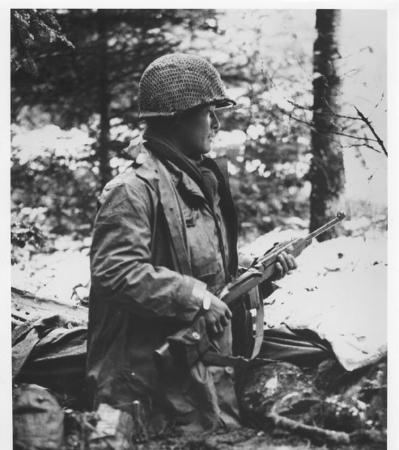 Soldier of the 442nd during the rescue of the Lost Battalion 