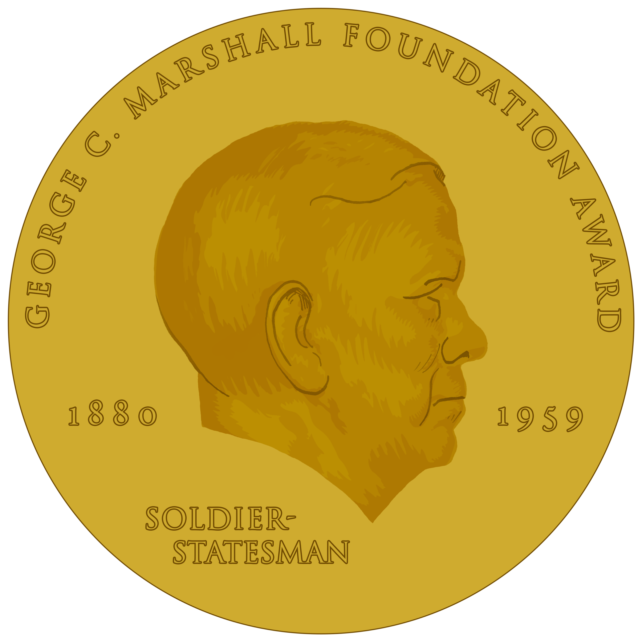 George C. Marshall Foundation award medallion
